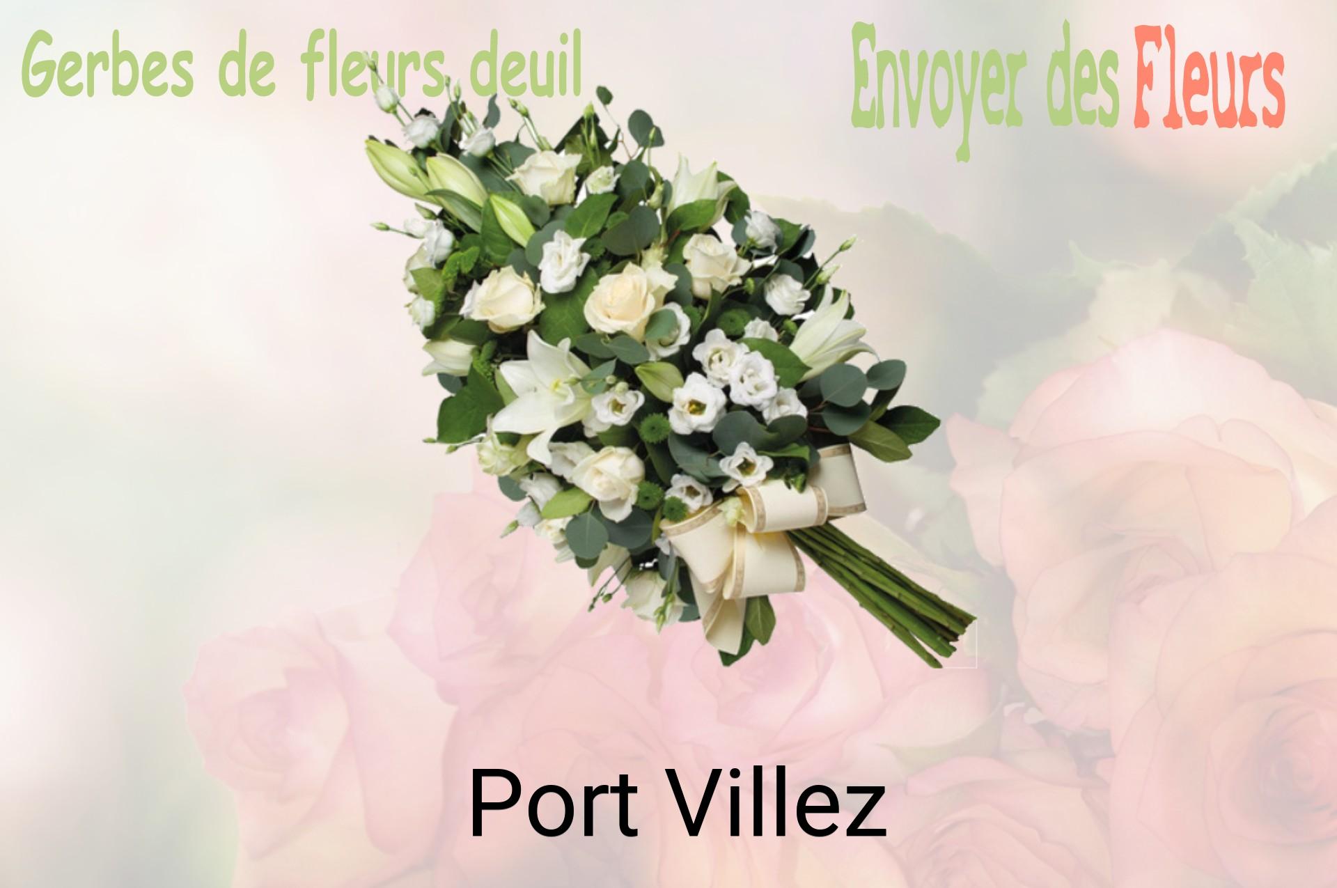 Gerbe de fleurs de deuil livrée à Port-Villez